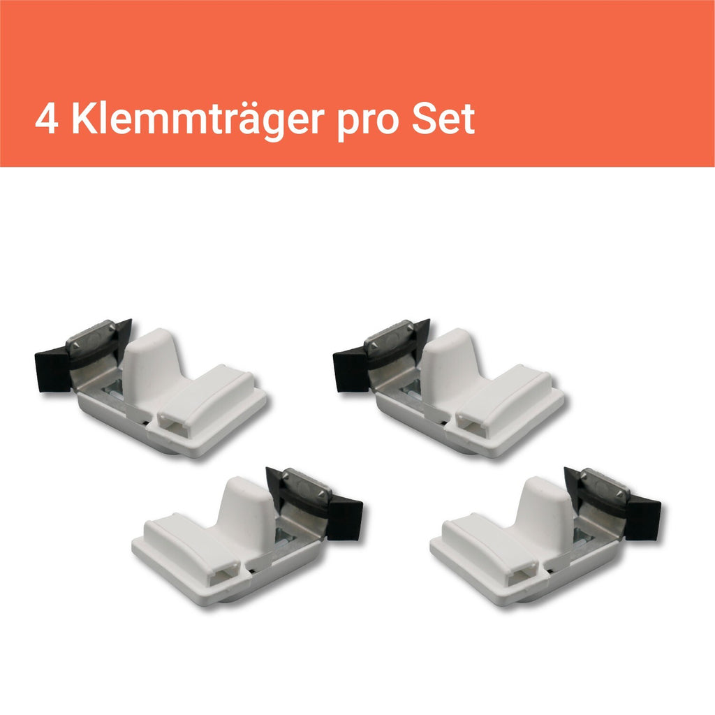 Premium Universal Klemmträger Plissee PVC-Fenster ohne Bohren Klemm-Montage
