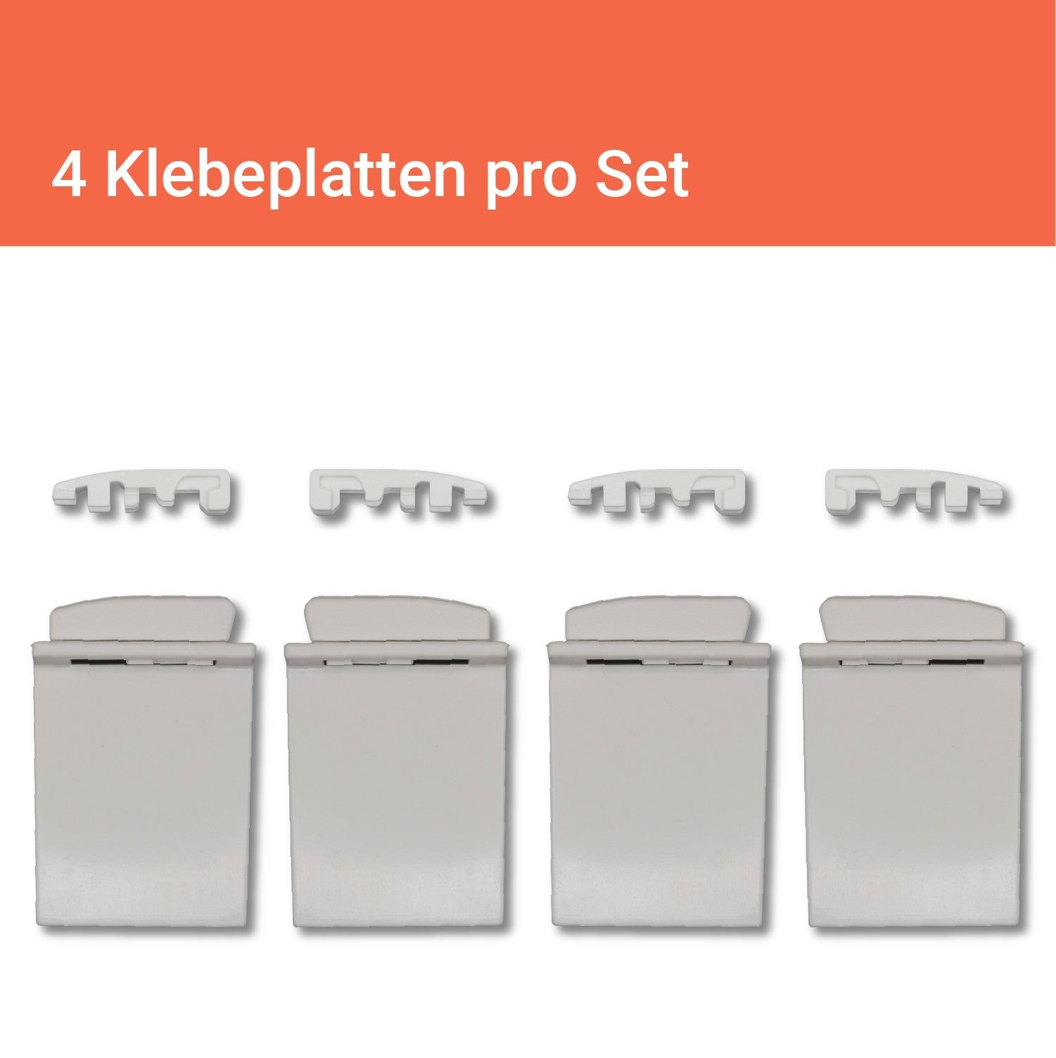 Premium Plissee Klebehalter schmale Glasleisten 4-12mm PVC Montage ohne Bohren
