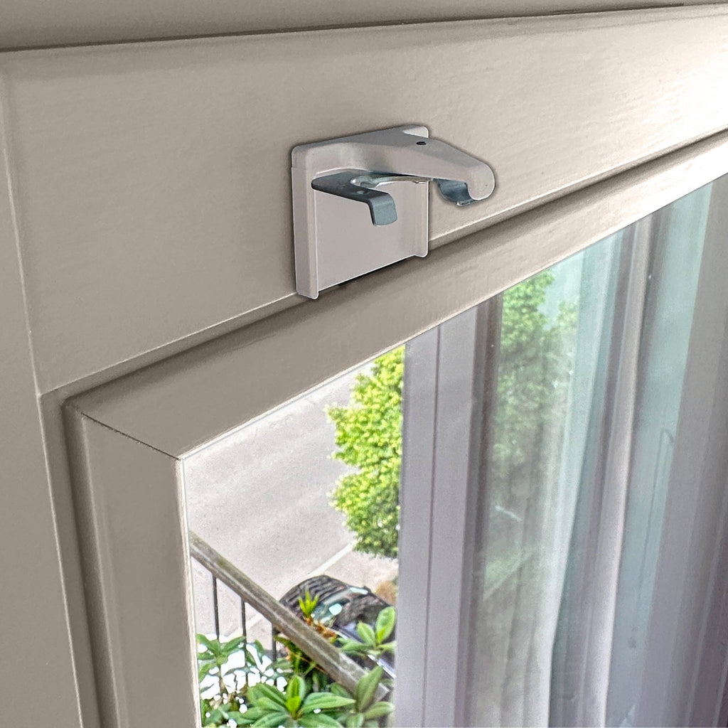 Premium 25mm Jalousie Klebeträger PVC-Fenster 2er Set ohne Bohren Montage NEU