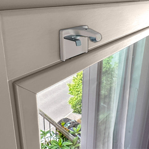 Premium 25mm Jalousie Klebeträger PVC-Fenster 2er Set ohne Bohren Montage NEU