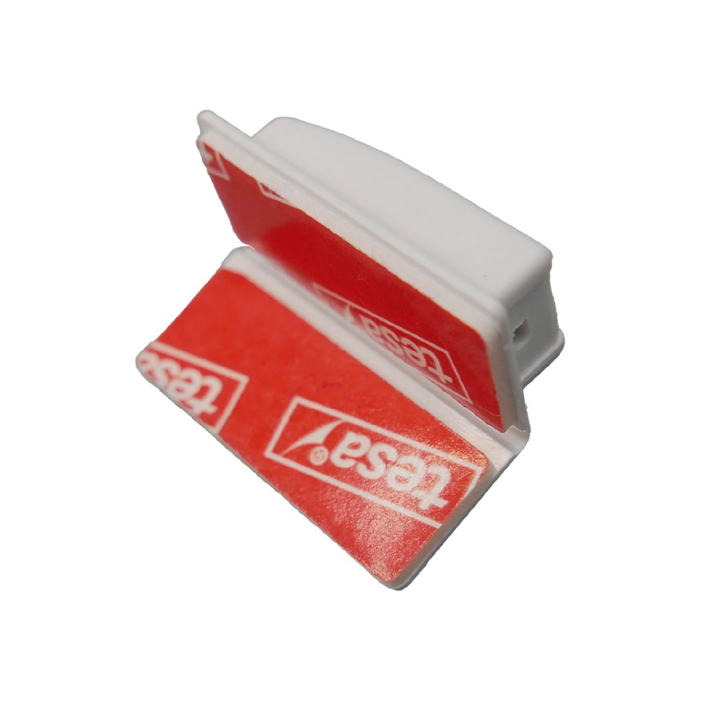 Premium Gelenk-Klebeplatte Plissee für PVC-Glasleiste  min. 13mm