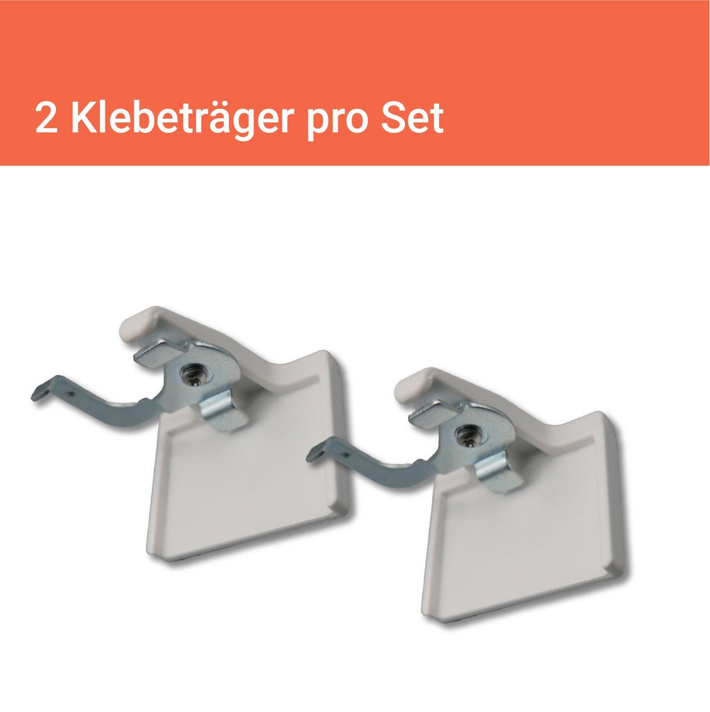 Premium 25mm Jalousie Klebeträger PVC-Fenster 2er Set ohne Bohren Montage NEU